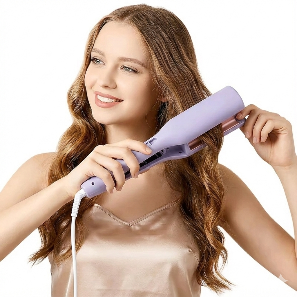 Hair Curler With Adjustable Temperature